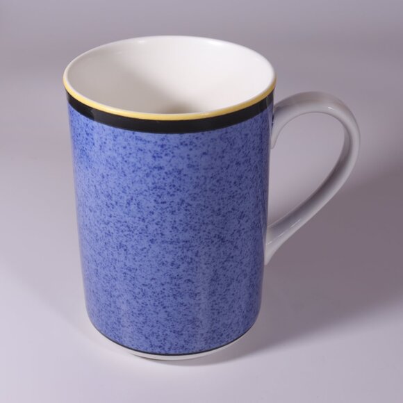 Victoria & Beale Casual Primary Mix 9049 Tall Coffee Mugs Blue Speckled Set of 6 - Picture 4 of 7